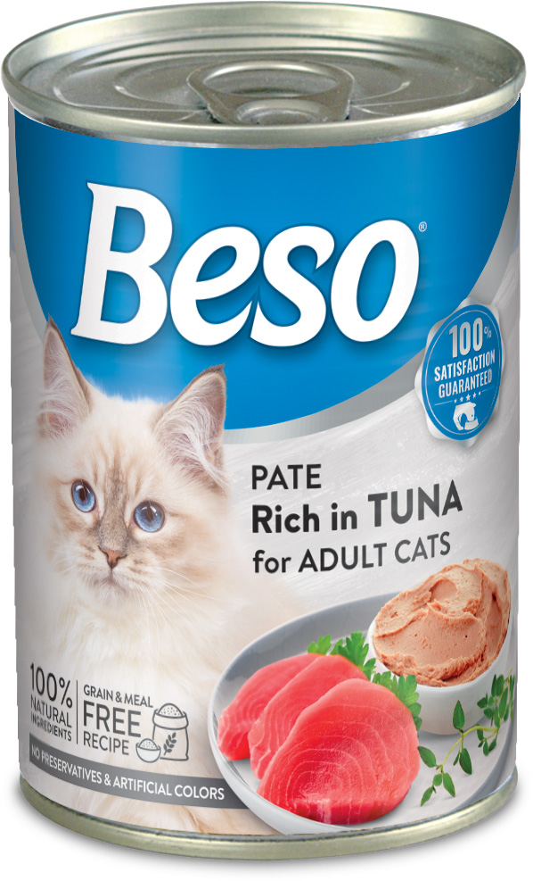 Beso Pate Rich In Tuna For Adult Cats - 400 gm