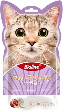 Bioline Pet Snacks With Tuna & Scallop - 5 Pcs