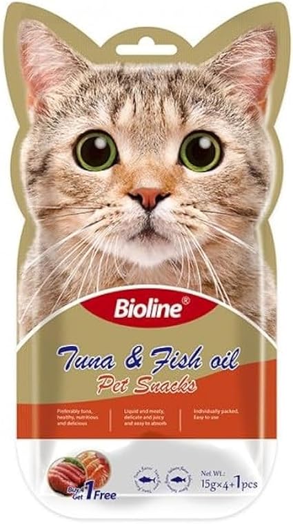Bioline Pet Snacks With Tuna & Fish Oil - 5 Pcs