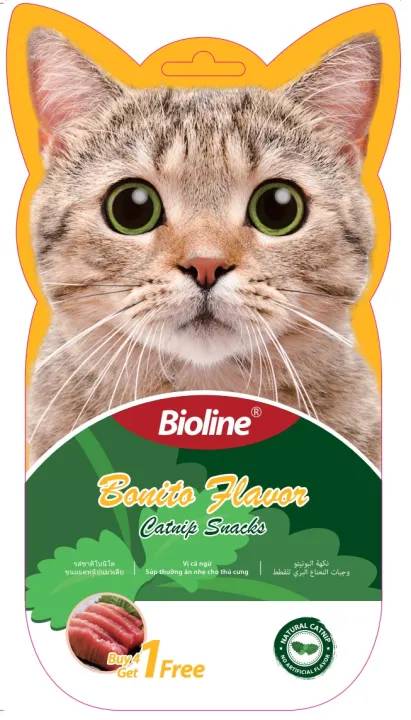 Bioline Catnip Snacks Bonito Flavor - 5 Pcs