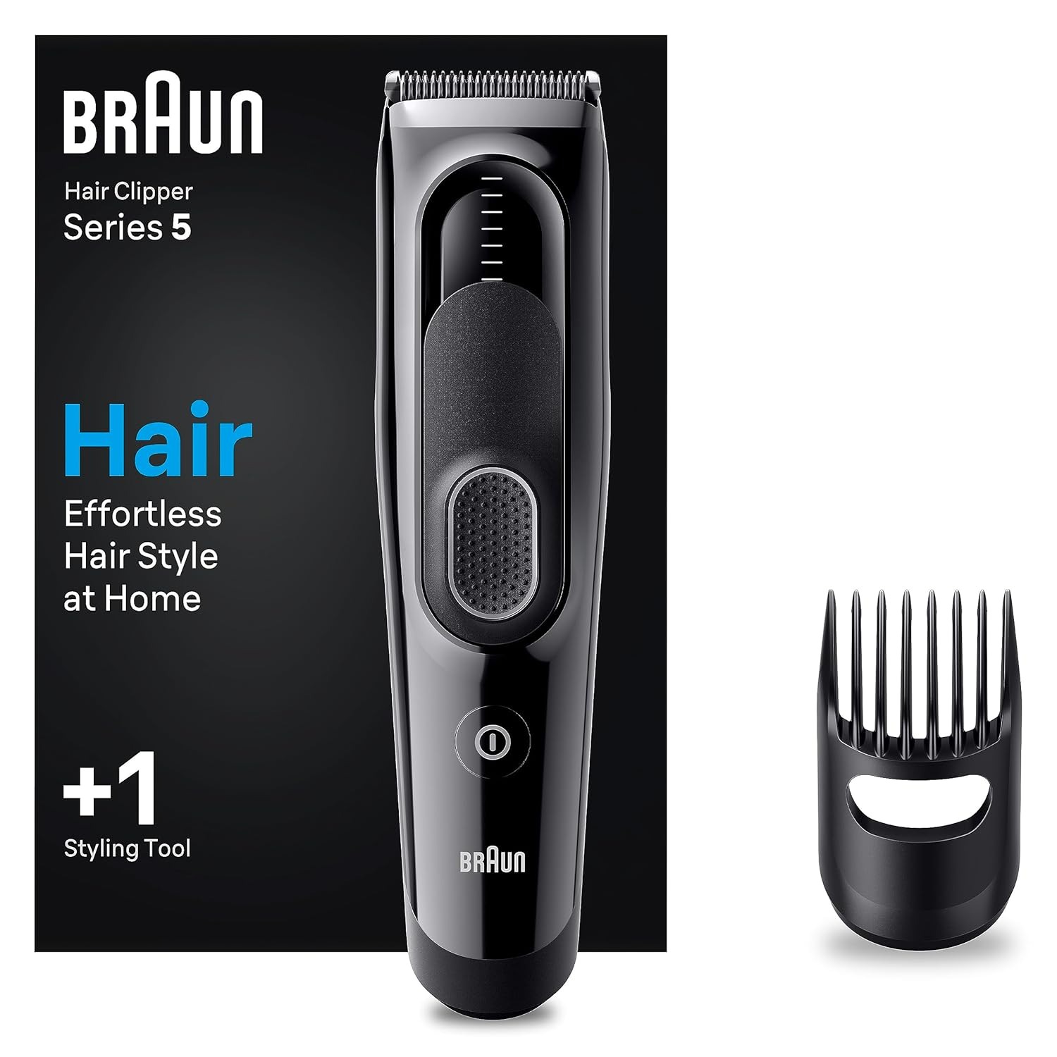 Braun Hair Clipper Series 5 Hc5310 - 9 Length Setting & Comb