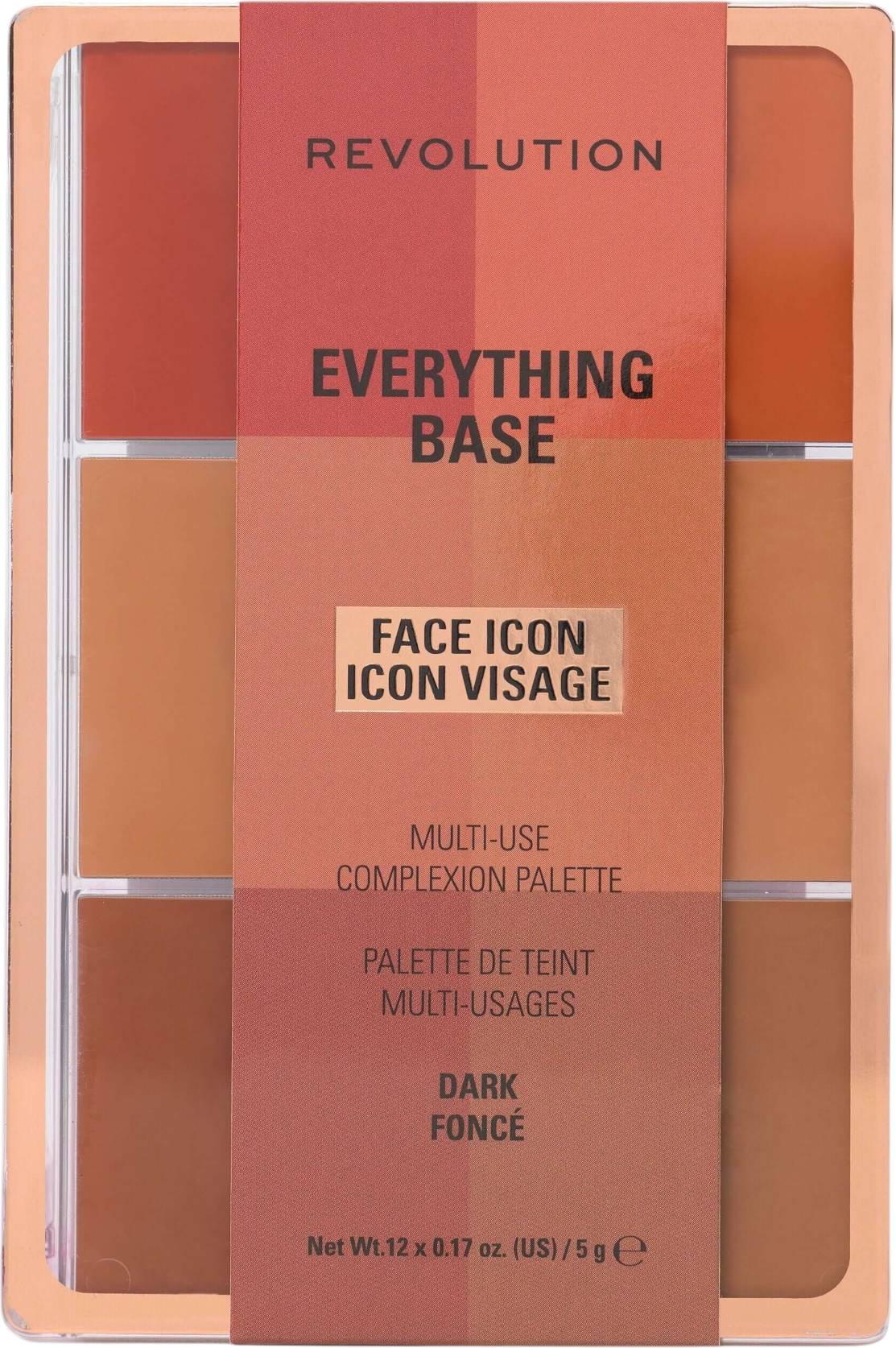 Revolution Everything Base Face Icon Complexion Palette Dark