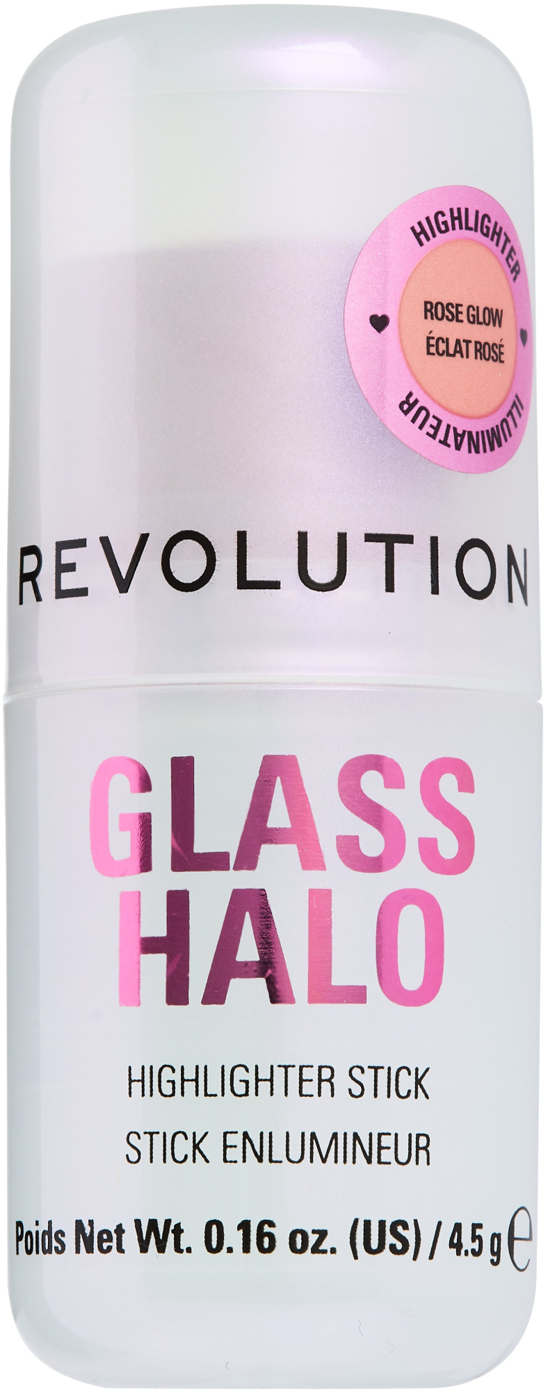 Revolution Glass Halo Highlighter Stick - Rose Glow