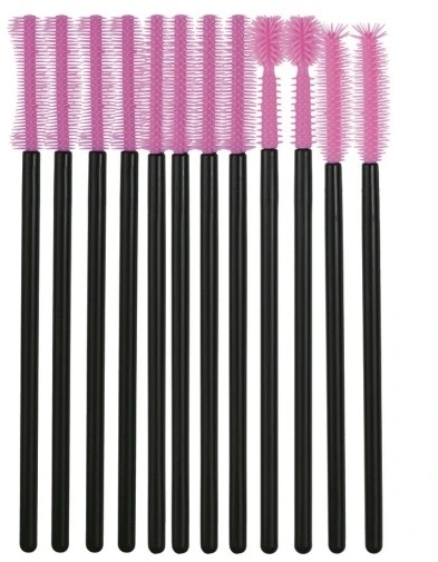Killys Silicone Eyelash And Eyebrow Brushes - 12 Pcs