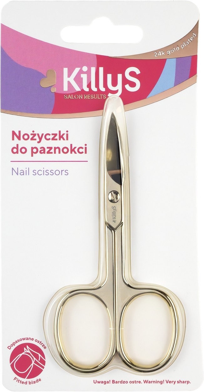 Killys Nail Scissors 24K Gold