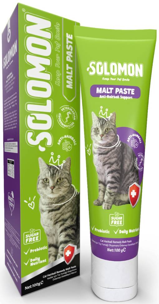 Solomon Hairball Control Paste For Cats - 100 gm