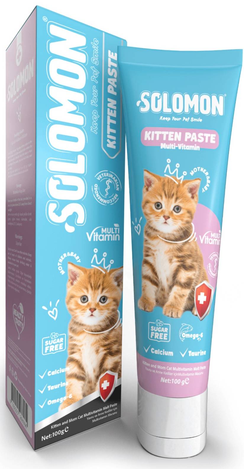 Solomon Multivitamin Paste For Kittens - 100 gm