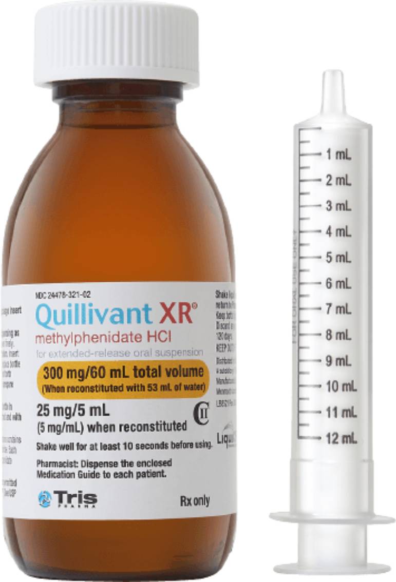 Quillivant Xr Methylphenidate Hydrochloride 5 mg/ ml - 180 ml Suspension