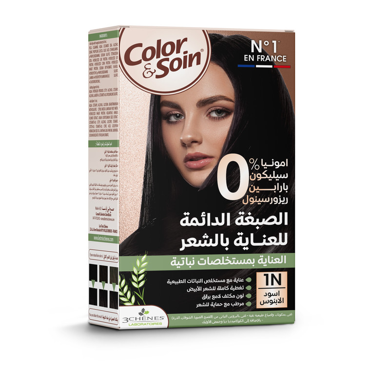 1N كلر& سوا صبغة شعر اسود الابنوس 135 مل
