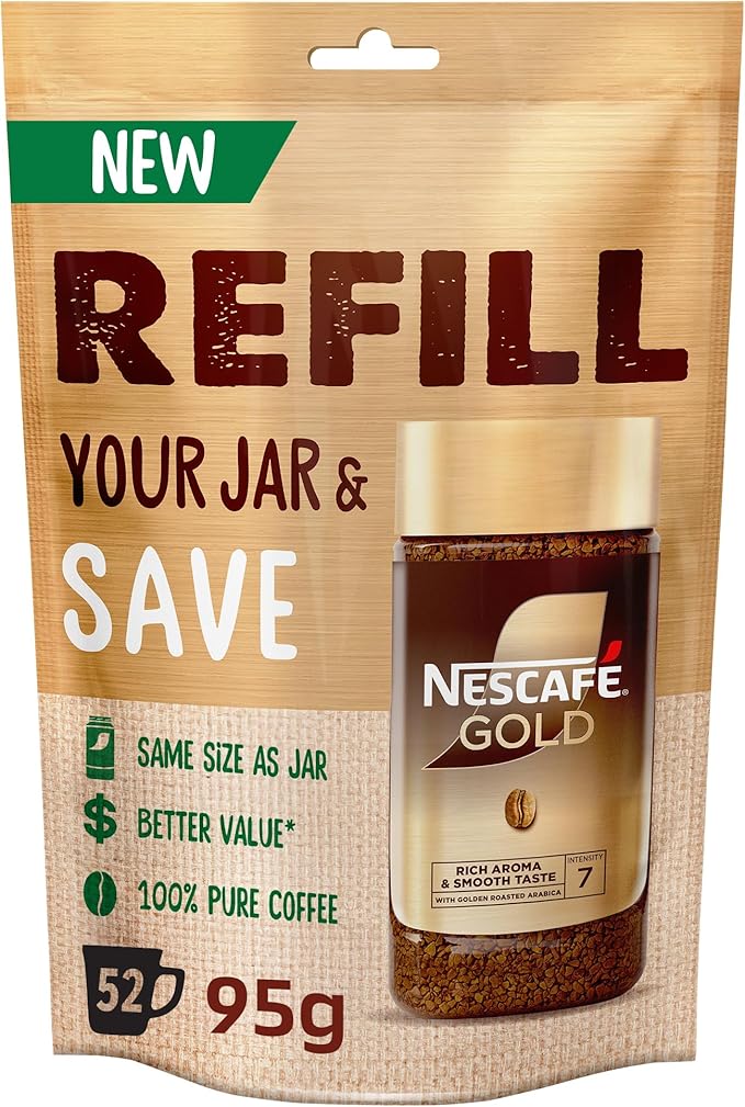 Nescafe Gold Coffee Refillable Pouch - 95 gm