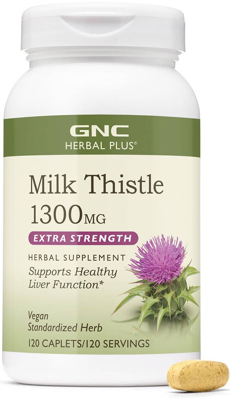 GNC Milk Thistle Extra Strength 1300 mg  -120 Caplets