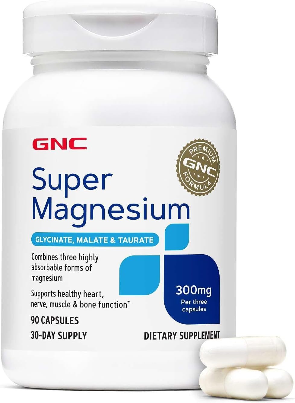 Gnc Super Magnesium 300 mg - 90 Capsules