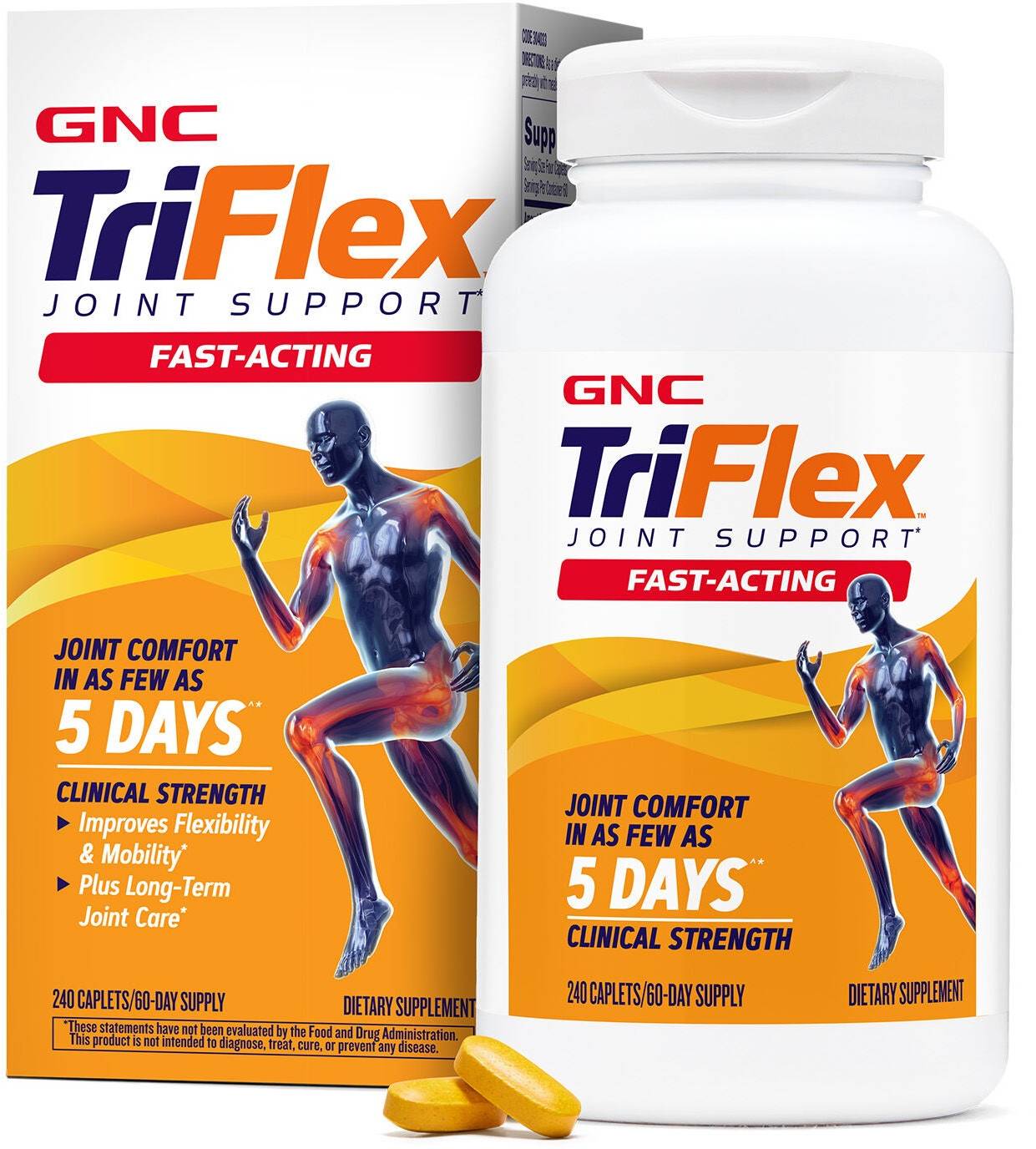GNC Triflex Joint Support Fast Acting - 240 Caplets
