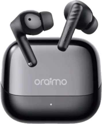 Oraimo ANC TWS Earbuds - 30H Playtime - Metallic Design  (Black)