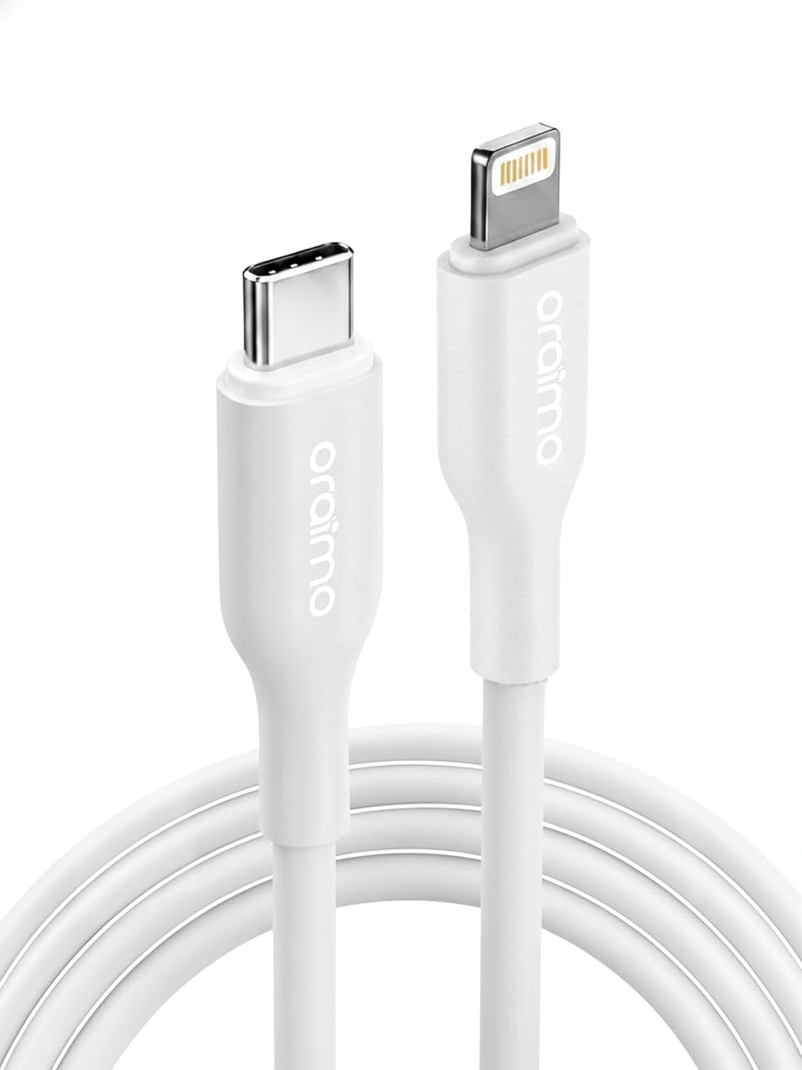 Oraimo Robustline Type-C To Lightning Cable, 30W, 3A, - White (1m)