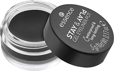 Essence Stay & Play Gel Eyeliner Pot - 01 Black