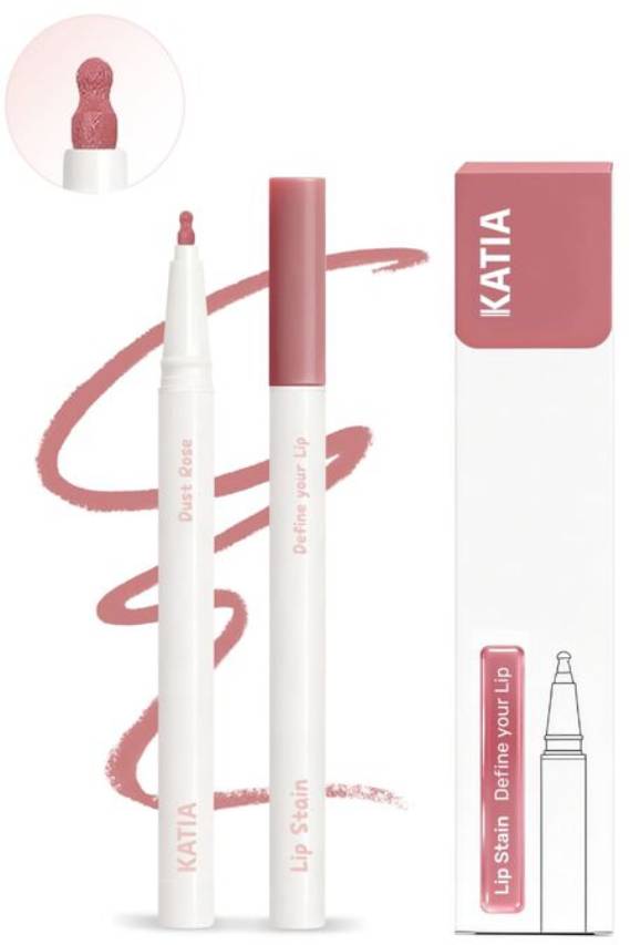 Katia Lip Stain Liner - Dust Rose