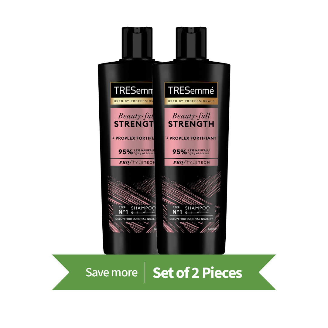 TRESemmé Shampoo, Strength & Fall Control, 400ml,Twin Pack