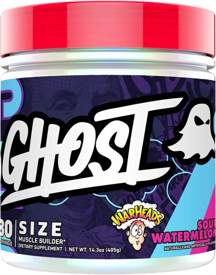 Ghost Size V3-Warheads Sour Watermelon, 30 Srv