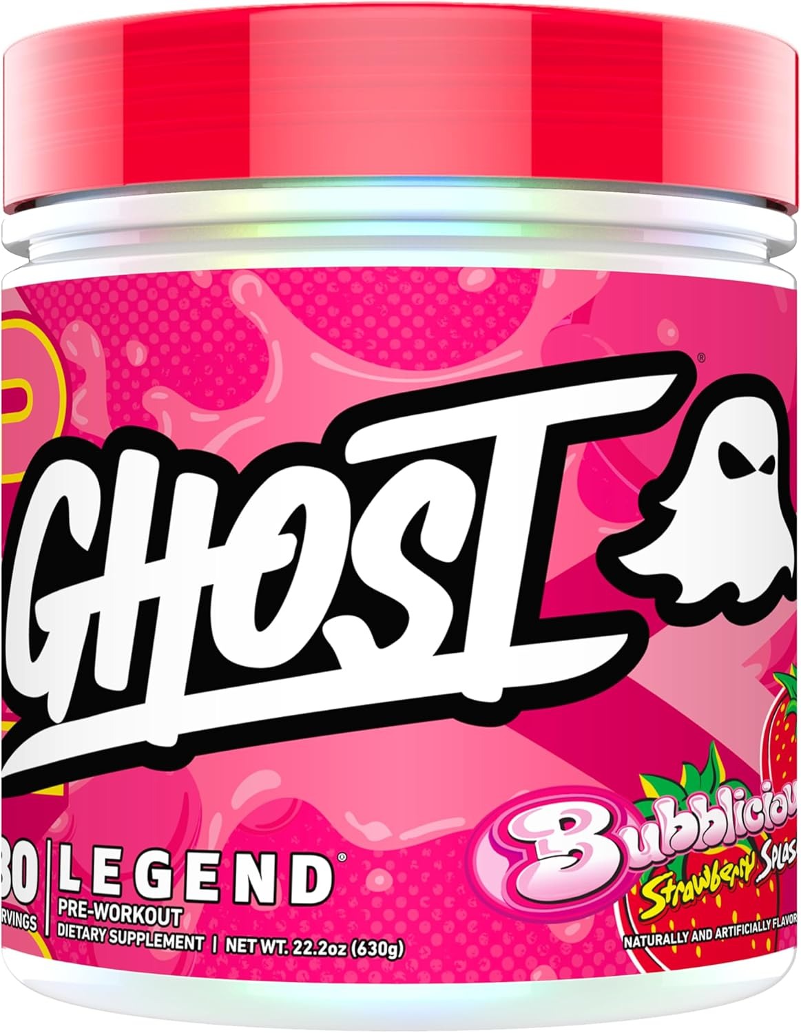 Ghost Legend V4 Bubblicious Strawberry Splash Pre Workout - 30 Servings
