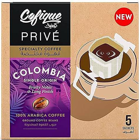 Cofique Coffee Colombia Bags - 5 x 12 gm