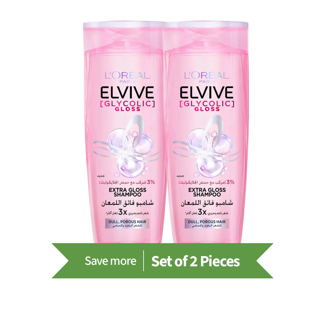 Elvive Glyco Gloss Shampoo 400ml Twin Pack