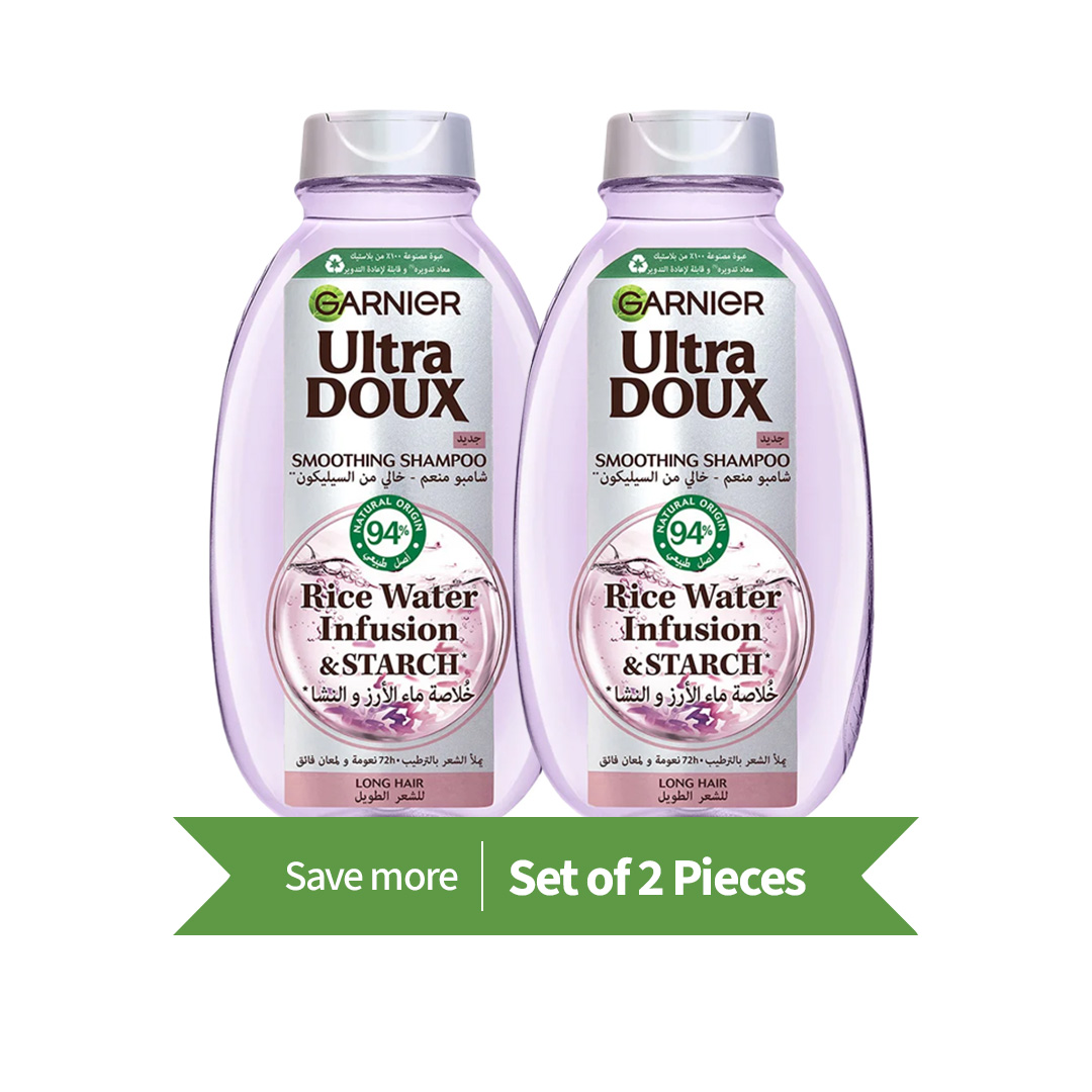 Ultra Doux Rice Water Shampoo - 400 ml Twin Pack