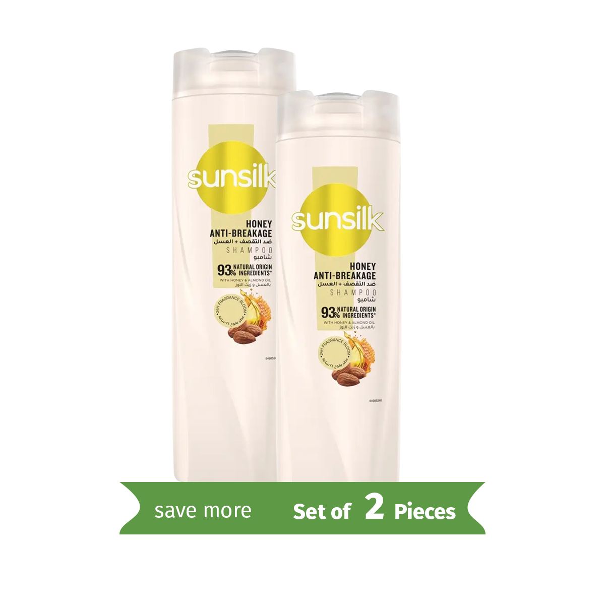 SUNSILK Shampoo, Honey Anti-Breakage, 400ml- Twin Pack