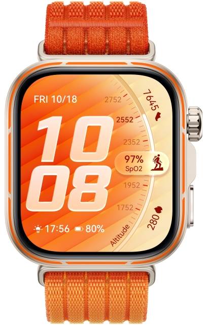 Huawei Watch Fit 5 Pro Orange Case Orange Strap - Niki-B29w