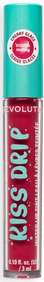 أحمر شفاه سائل «Revolution Kiss Drip» - لون «Cherry Glace»