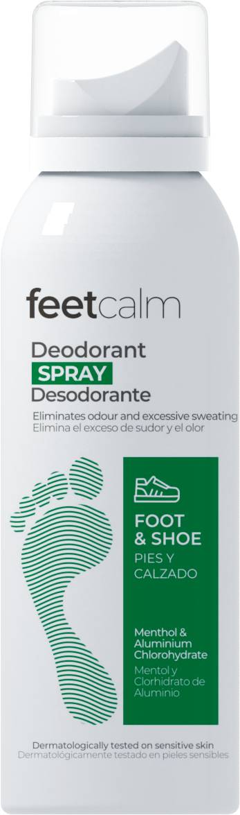 Feetcalm Deodorant Spray. Foot & Shoe 125ml.
