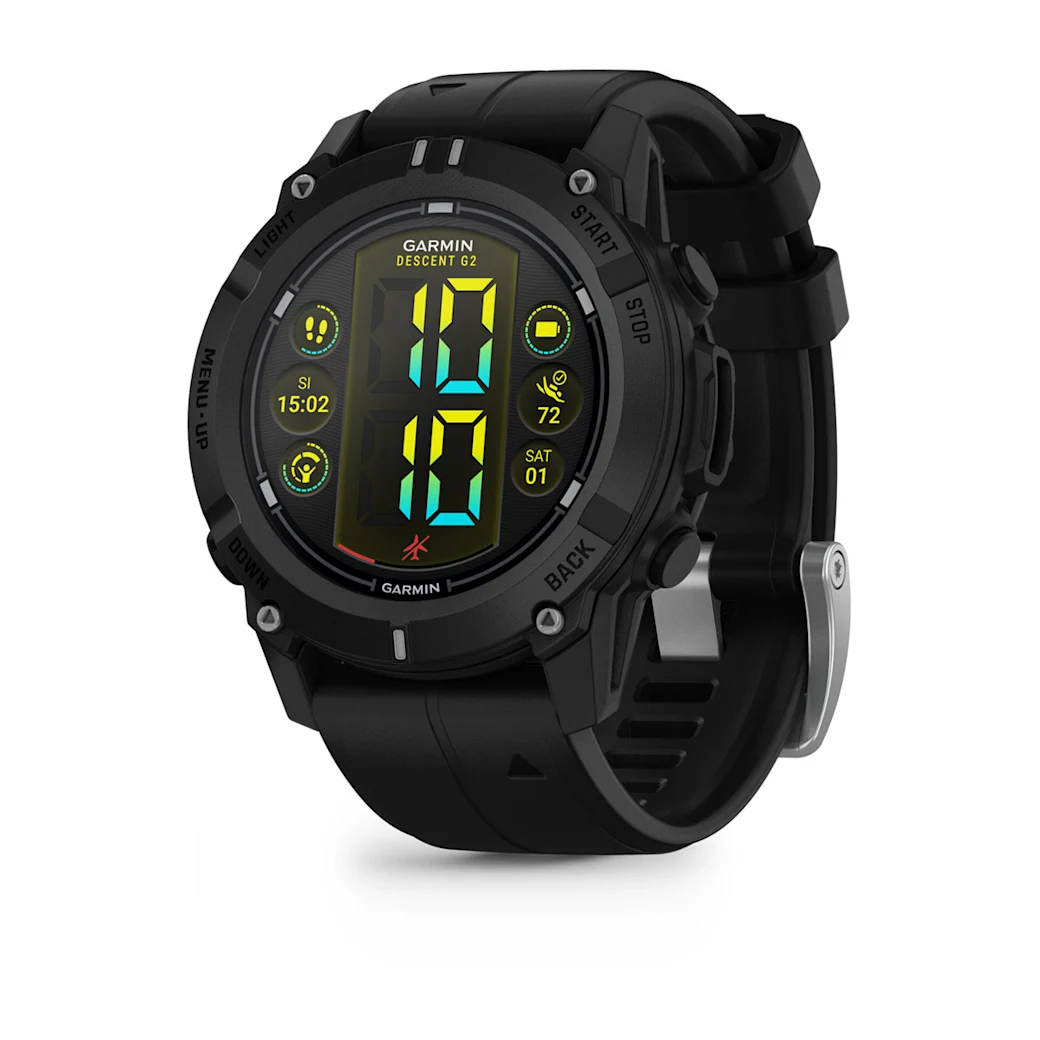 Garmin Descent G2 Smartwatch Black Silicone Band