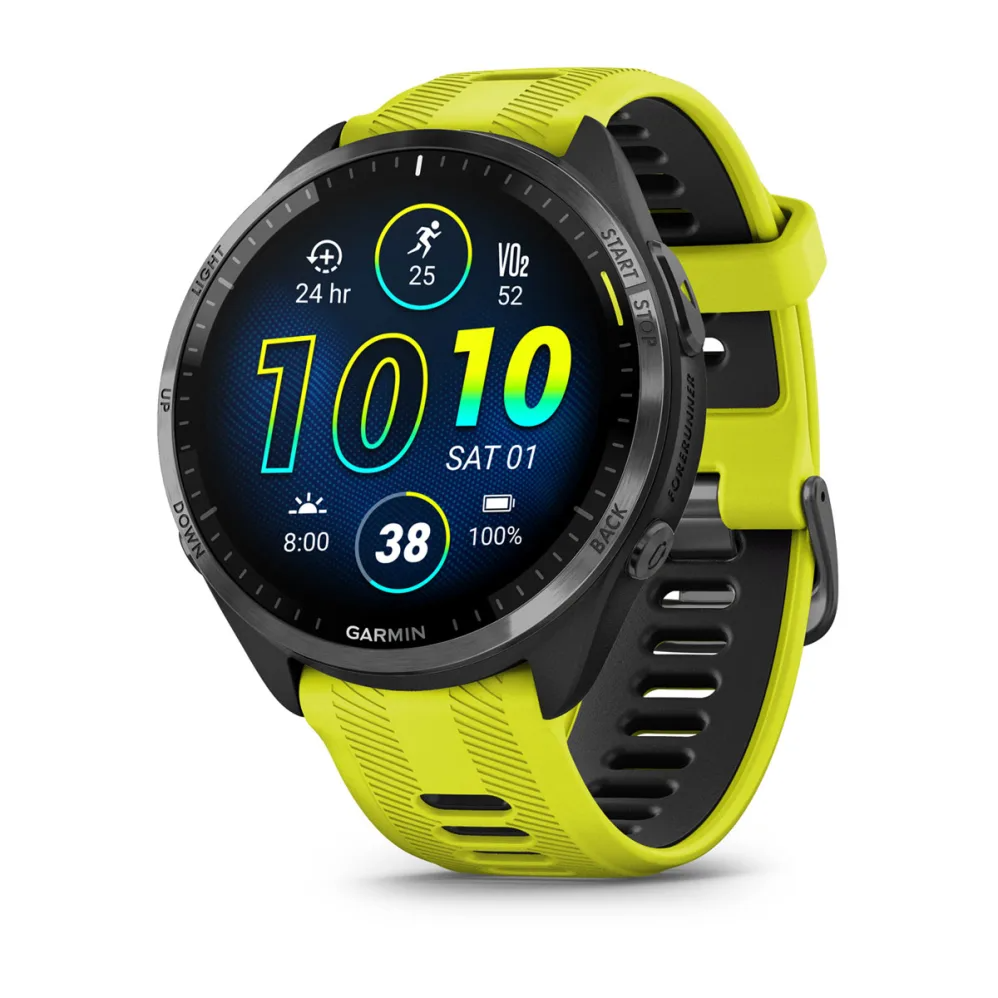 Garmin Forerunner 965 Smartwatch Amp Yellow Black Band