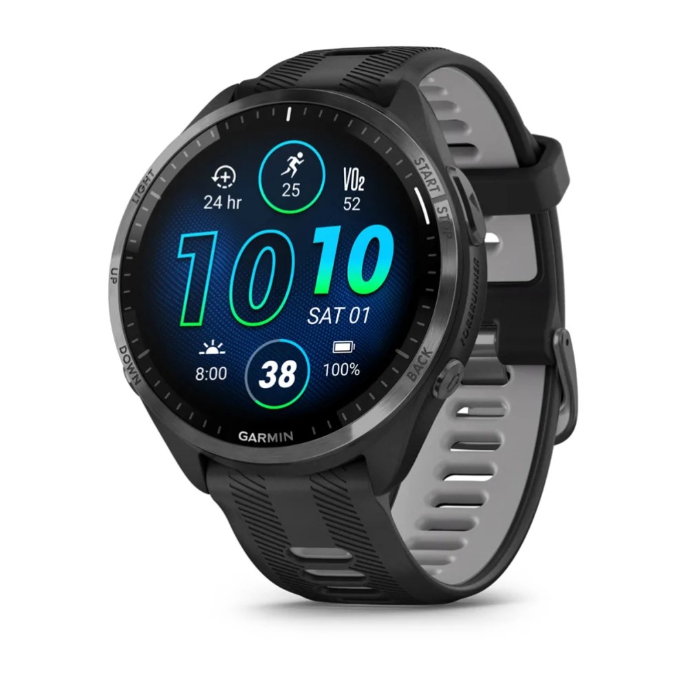 Garmin Forerunner 965 Smartwatch Black Powder Gray Band