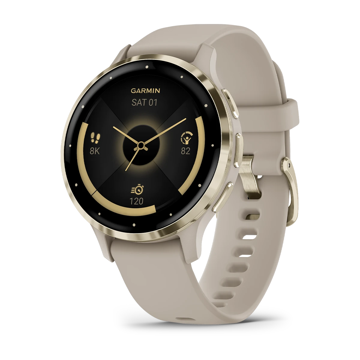 Garmin Venu 3s Smartwatch French Gray Silicone Band