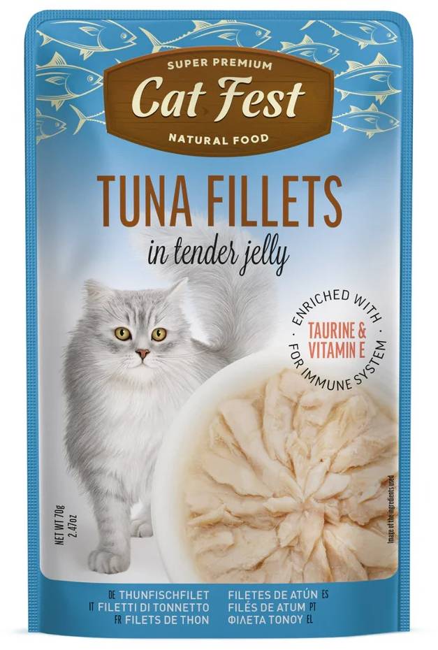 Cat Fest Cat Food Tuna Fillets - 70 gm