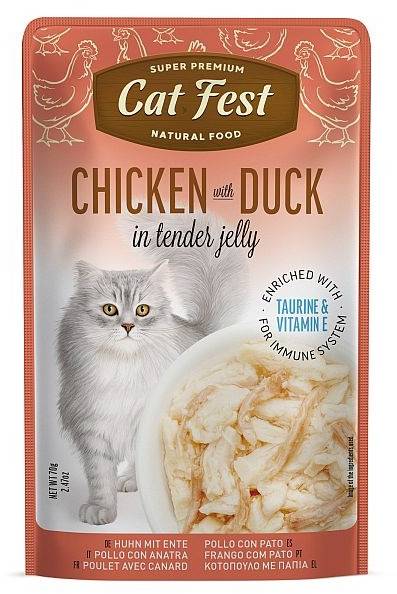 Cat Fest Cat Food Chicken With Duck - 70 gm