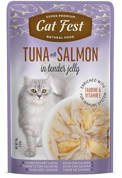 Cat Fest Cat Food Tuna With Salmon - 70 gm