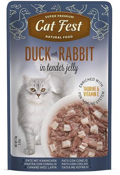 Cat Fest Cat Food Duck With Rabbit - 70 gm