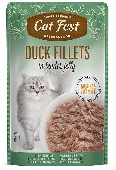 Cat Fest Cat Food Duck Fillets - 70 gm