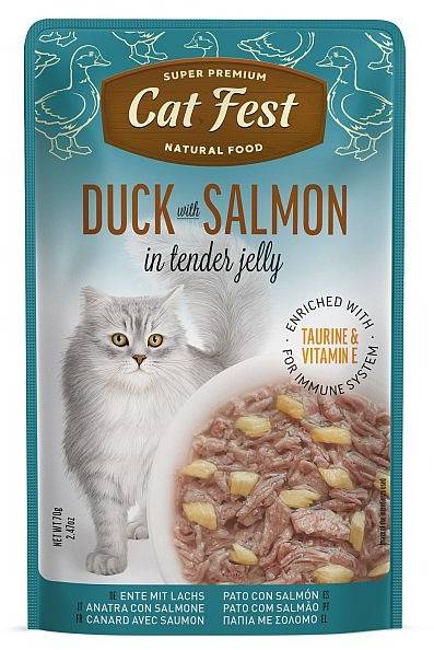 Cat Fest Cat Food Duck With Salmon - 70 gm