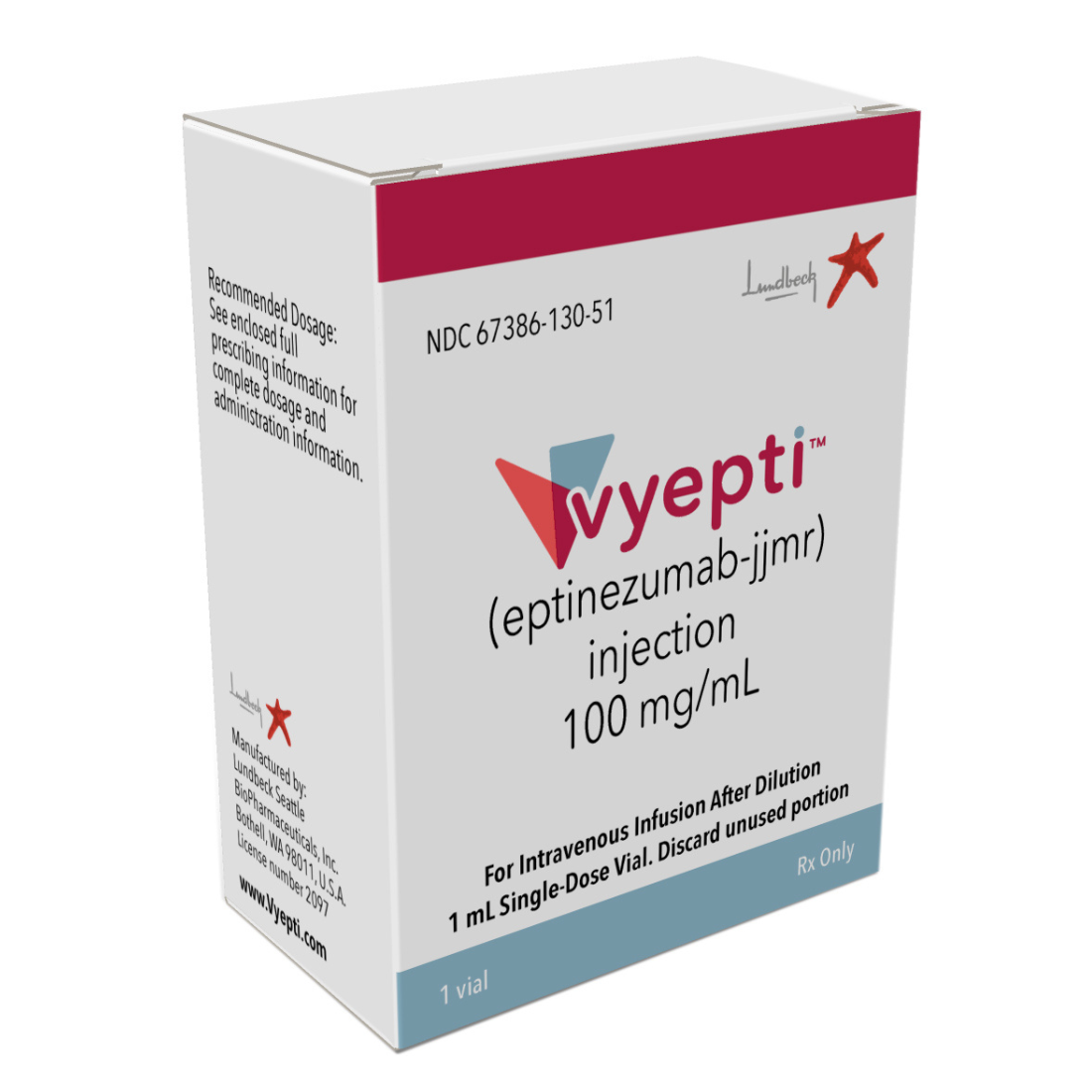 Vyepti 100 Mg/Ml 1Vial (Refrigerator )