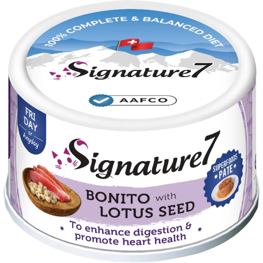 Signature7 Bonito With Lotus Seeds Cat Food - 80 gm