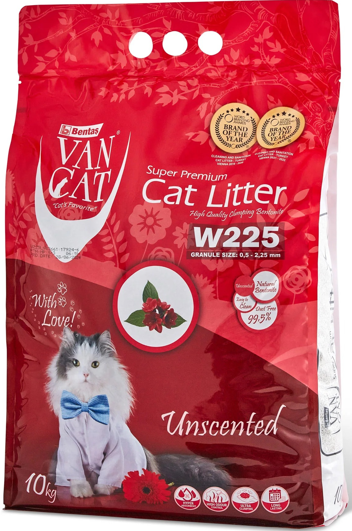 Van Cat Litter Unscented - 10 kg