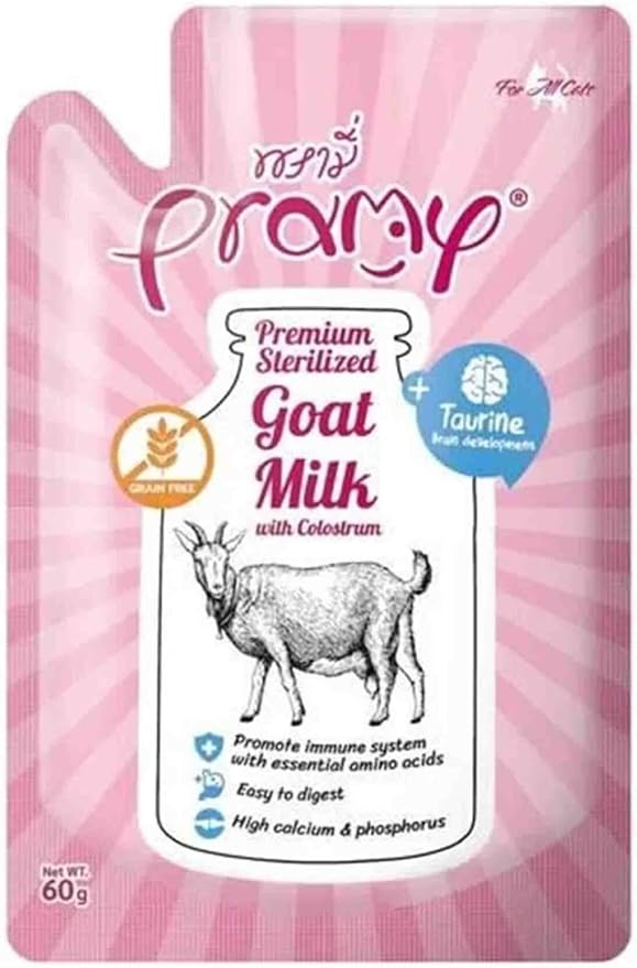 Pramy Sterilized Goat Milk for Cats - 60 gm