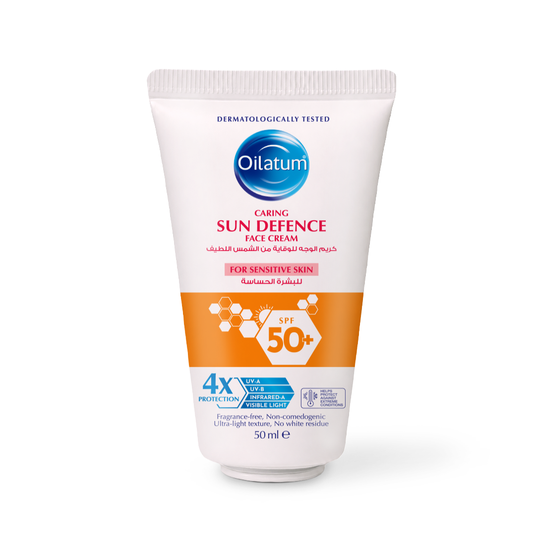 Oilatum Caring Sun Defence Sunscreen Face Cream Spf 50 50 ml