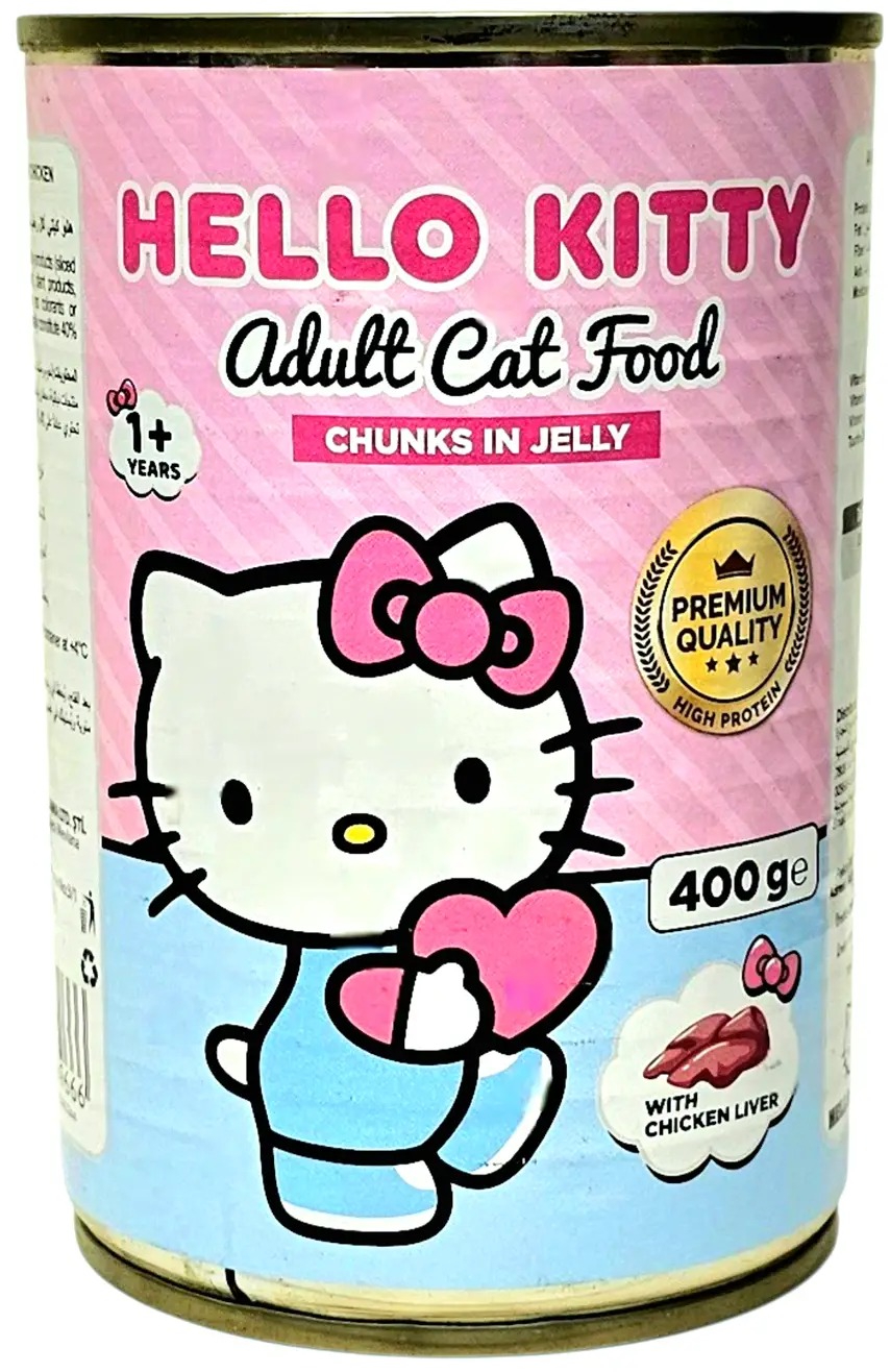 Hello Kitty Chicken Liver Wet Food Adult Cat - 400 gm