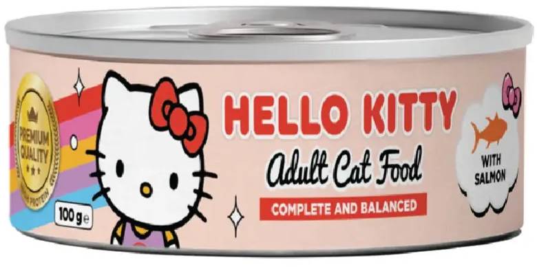 Hello Kitty Salmon Wet Food For Adult Cat - 100 gm