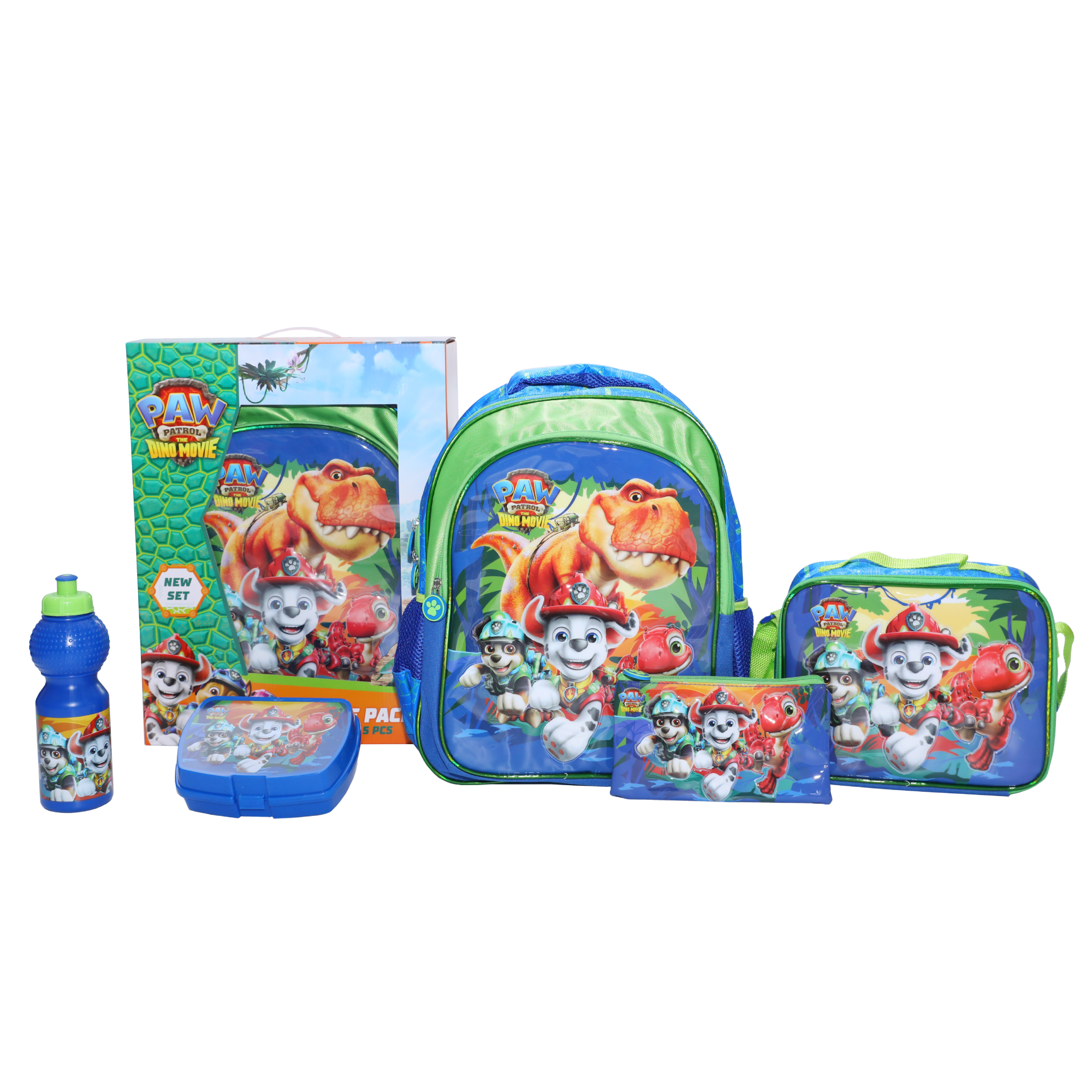 First Kids Paw Patrol The Dino Movie Backpack 5in1 Set16inch | Nahdi