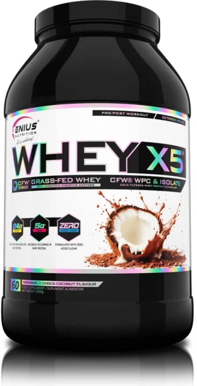 Genius Nutrition Whey X5 Choco Coconut - 60 Servings